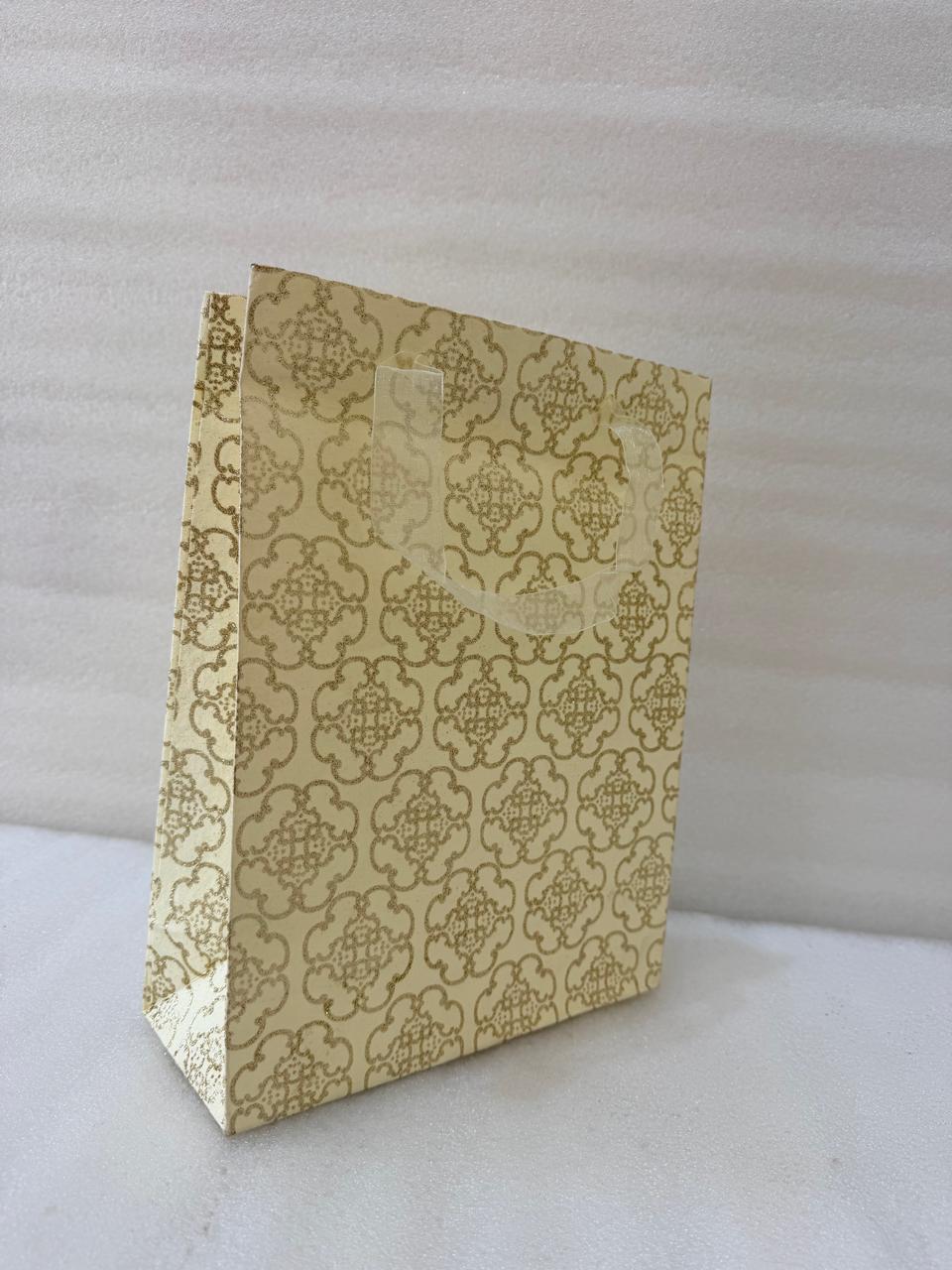 Premium Gold Patterned Paper Gift Bag
