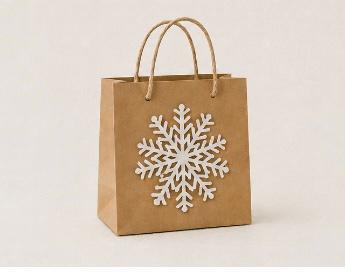 Snowflake Kraft Paper Bags