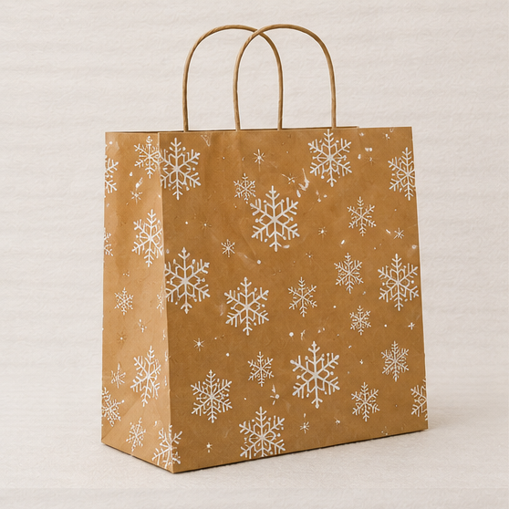 Snowflake Kraft Paper Bags