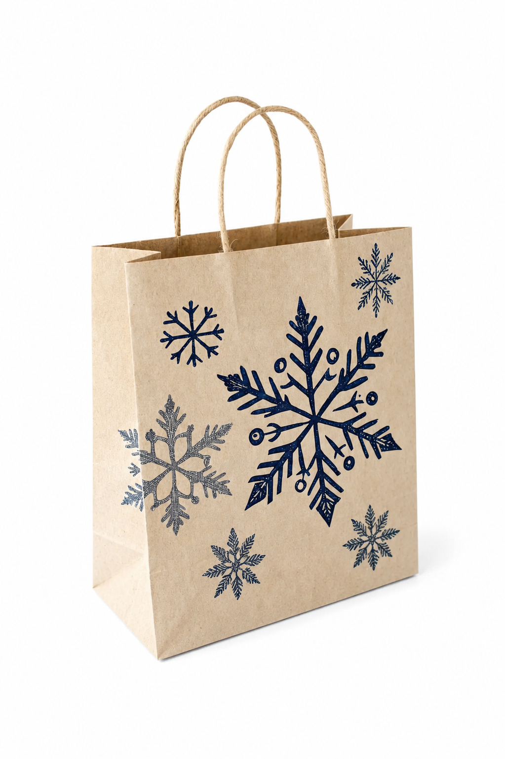Snowflake Kraft Paper Bags