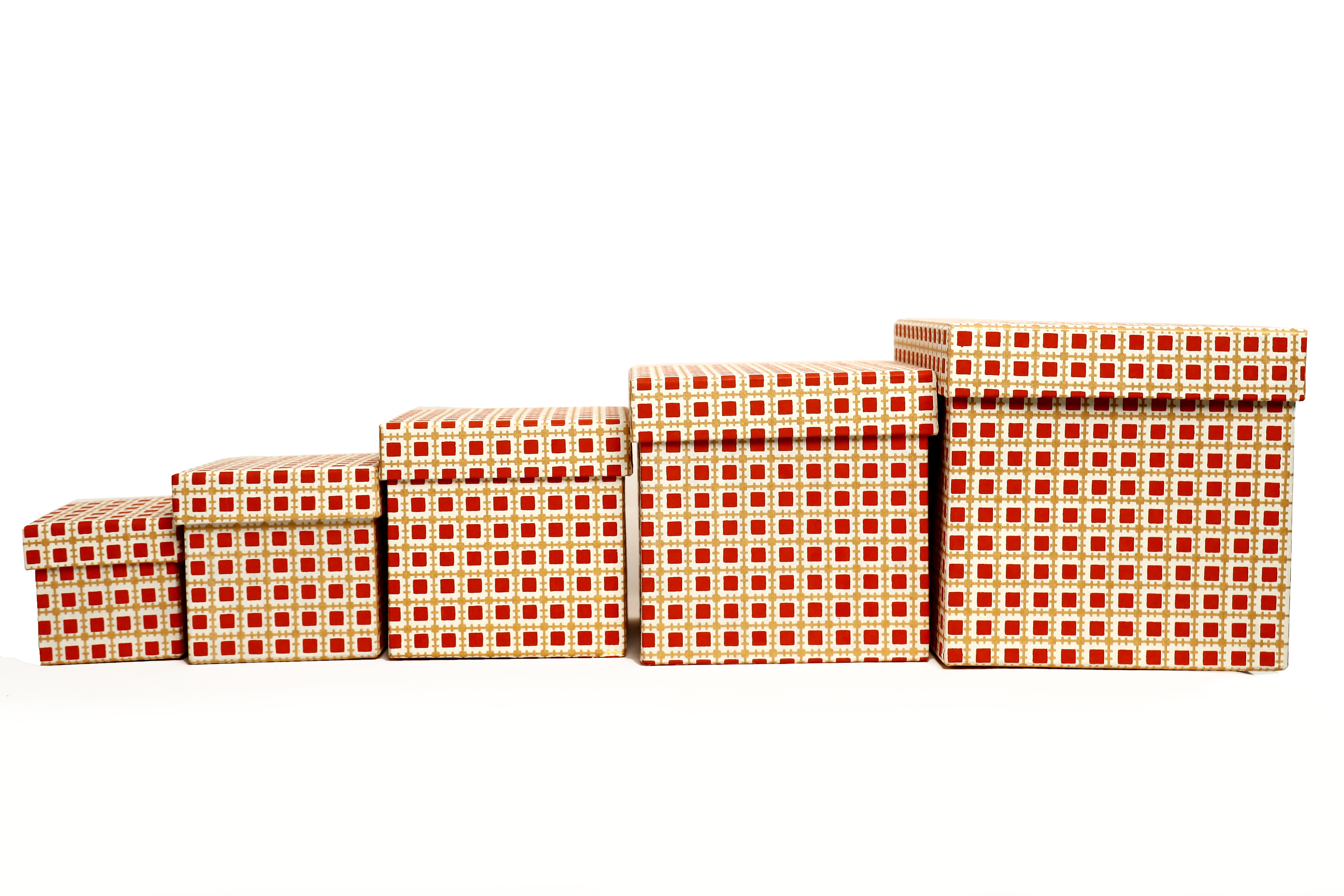 Square Paper Box 5 Piece Set